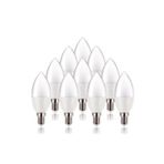 RONIE 5-7w Led Buji Ampul E14 Led Ampul Mum Ampul Ince Duy Beyaz Işık 10lu Paket