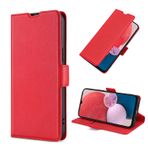 RonRun Oppo Reno11 F Cüzdan Kılıfı, Oppo Reno11 F için Kredi Kartı Tutacağı Kapaklı Vintage Deri Kapaklı Cüzdan Telefon Kılıfı - Kırmızı
