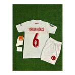 Ronson Türkiye Euro 2024 Orkun Kökçü Çocuk Forması 4'lü Set (BEYAZ)