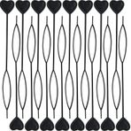 RONYOUNG 16 Parça Hızlı Boncuk, Boncukları Yüklemek için / Otomatik Saç Boncuğu ve Şekillendirme Kiti/Plastik Sihirli Topsy Kuyruk Saç Örgüsü At Kuyruğu Şekillendirme Makinesi (Siyah)