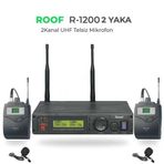 Roof R 1200 Y-Y UHF Dijital Kablosuz 2 Yaka Mikrofon