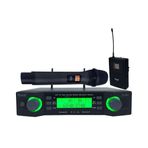 Roof R-203 1 El 1 Yaka 2 Kanal UHF Kablosuz Telsiz Mikrofon