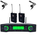Roof R 203 Y-Y UHF Kablosuz İki Kanallı 2'li Yaka Mikrofonu