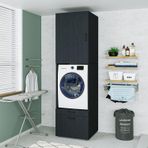 Roomart 2 Çekmeceli Çamaşır Ve Kurutma Makinesi Dolabı + Üst Dolap, Banyo Dolabı 240 Cm