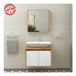 Roomart 2 Kapaklı Lavabolu 65 cm Asma Banyo Dolap Takımı