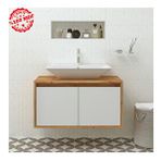 Roomart 2 Kapaklı Lavabolu Asma 85 cm Banyo Dolabı