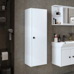 Roomart Ada Banyo Dolabı Mat Suntalam 110 cm Banyo Boy Dolabı - Beyaz