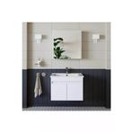 Roomart Al3 Ayaksiz 2 Kapakli Lavabolu Beyaz Mdf 65 Cm Banyo Dolabi Aynali Ust Dolabi