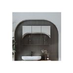 ROOMART Banyo Dolabı Kulpsuz 3 Kapaklı Mdf 90 Cm Aynalı Banyo Üst Dolabı