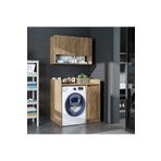 ROOMART Çamaşır-kurutma Makinesi Dolabı+ Üst Dolabı, Banyo Dolabı 100 cm