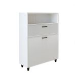 Roomart Camasir Sepetli Banyo Dolabi, Cok Amacli Cekmeceli Dolap 90 Cm