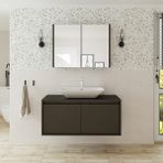 Roomart Lavabolu 100 cm Banyo Dolabı + Aynalı Banyo Üst Dolabı