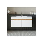 Roomart '' Lavabolu '' Atlantik-beyaz Mat Mdf 100 Cm Banyo Alt Dolabı