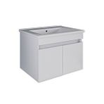 Roomart LD3 Ayaksız 2 Kapaklı Lavabolu Beyaz 65 cm Mdf Banyo Dolabı