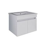 Roomart LD3 Ayaksız 2 Kapaklı Lavabolu Beyaz 65 cm Mdf Banyo Dolabı