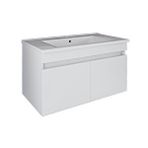 Roomart LD3 Ayaksız 2 Kapaklı Lavabolu Beyaz 85 cm Mdf Banyo Dolabı