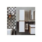 Roomart Roomart Bd2 Ayaksiz 2 Kapakli Ahsap-Mat Beyaz 130 X 35 Cm Banyo Boy Dolabi Banos1755