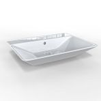 Roomart Tezgah Üstü Çanak Lavabo Banyo Dolabı Lavabosu 61 Cm Beyaz