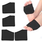 RooRuns Metatarsal Pedler Ağrı kesici için Ayak Yastıkları Topu, Metatarsalji Mortons Nöroma Kumaş Metatarsal Kol Pedleri Kadın/Erkek için Jel Pedler Minder, Siyah XL (2 Çift)