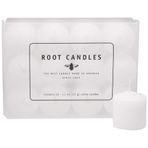 Root Candles 10 Saatlik Kokusuz Balmumu Karışımı Adak Mumları, 12 Sayılı, Beyaz