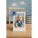 Root Made Instax Fotoğraf Çerçevesi Minimalist Dekoratif Vesikalık Masaüstü Çerçeveler Bebek Aile Çift Fotoğraf Köşesi Dekor - Beyaz - Mavi