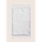 Root Tekli Banyo Paspası %100 Pamuk 60x100 cm Açık Mavi