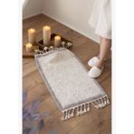 Root Tekli Banyo Paspası Bambu 60x100 cm Koyu Gri