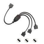 Ropcomp PC Kasa ve LED Aydınlatma için 3 Çıkışlı 4-Pin RGB Splitter