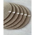 Rope Decor 35Cm 6 Kişilik Amerikan Servis / Tabak Altlığı / Supla Seti / Hasır Supla / Servis Altı Supla