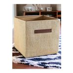 Rope Home 100% Jüt Kapaksız Dolap Içi Çamaşır Oyuncak Düzenleyici Katlanır Saklama Kutusu 30x30x30 RopeHome051