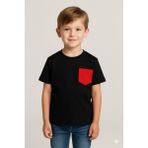 Ropi Erkek Çocuk Yazlık T-Shirt Cepli - Siyah - 2 - 3 Yaş