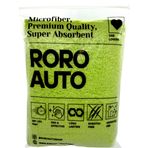 Roro Auto Soft Araç Cila ve Kurulama Bezi – Yeşil | 50x70 cm – 440 GSM