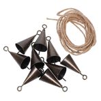 RORPOIR 1 Takım retro trompet çanı köpek zili at koyun çanı eski çan noel inek çanları sığır keçi çanı resepsiyon zili domuz çanı noel asılı çanlar deve çanı ütü Golden