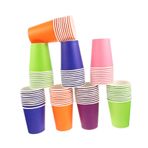 RORPOIR 100 Adet Kağıt Bardak Kraft Kağıt Tüpler Küçük Gargara Bardak Kağıt Kahve Fincanları Kağıt Su Bardağı Içecek Bardağı Diy El Çizimi Bardak Kahve Bardağı Kalınlaştırmak Şeker Çocuk