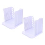 RORPOIR 2 Adet dilimleyici mutfak gereçleri ekmek kesme aleti tost makinesi ekmek dilimleme makinası mutfak pişirme araçları ekmek kazıyıcı aracı ekmek yapma aracı karın kası Lavender