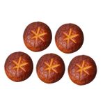 RORPOIR 5pcs Simülasyon Shiitake Mantar Modeli Mantar Modeli Yapay Barbekü Mantar Sahte Sebze