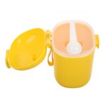 RORPOIR Bebek Saklama Kavanozu Süt Tozu Tutucusu Bebek Maması Tutucusu Formül Saklama Kabı Bebek Maması Dağıtıcısı Seyahat Gıda Kabı Bebek Maması Organizatörü Toz Kabı Yellow Plastik