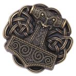 RORPOIR Erkekler Için Şık Retro Kemer Tokası Kostüm Aksesuarı Viking Desen