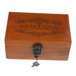 RORPOIR Kilitli Saklama Kutusu Kapak Mücevher Kutuları Depolamak Mini Takı Organizatör Takı Saklama Kutusu Eski Hazine Sandığı Küçük Retro Hazine Sandığı Ahşap