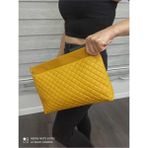 Rosa Kadın Clutch Çanta Hardal
