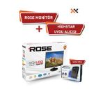 ROSE 19" 49 Ekran 12v Full Hd Karavan - Tekne - Yat Lcd Monitör Tv Ve Highstar Dahili Wifili Uydu Alıcısı (Siyah)