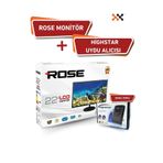 Rose 22" 55 Ekran 12V Full Hd Karavan - Tekne - Yat Lcd Monitör Tv Ve Highstar Dahili Wifili Uydu Alıcısı
