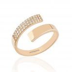 Rose Altın Eklem Yüzük Taşlı 14k Gold