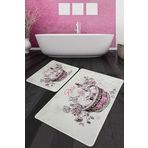 Rose Basket Banyo Halısı Djt 2li Set