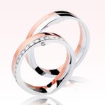 Rose Beyaz Altın Alyans 0403