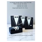 rose bride 4'lu Damat Bohça, Çeyiz Ahşap Sandıklı Ve 3 Lü Kutu Seti BATTAL BOY