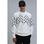 Rose Erkek Sweatshirt Kırık Beyaz