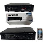 Rose FR-2001W 80W Mono Mixer Amfi Uzaktan Kumandalı Profesyonel Kullanım İçin Yüksek Performans