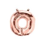 Rose Gold Folyo Balon 16" Inç 40 Cm ( O ) Harfi / ( 0 ) Sıfır Rakamı Olarakta Kullanılır