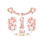 Rose Gold Folyo Balon Seti Banner 1 Yaş